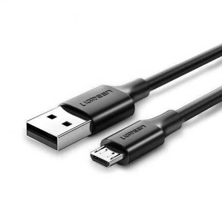 Ugreen - Ugreen Micro USB Data ve Şarj Kablosu Siyah 1 Metre