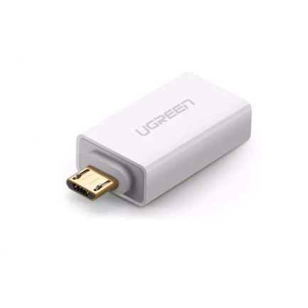 Ugreen - Ugreen Micro USB OTG USB 2.0 Çevirici Adaptör Beyaz