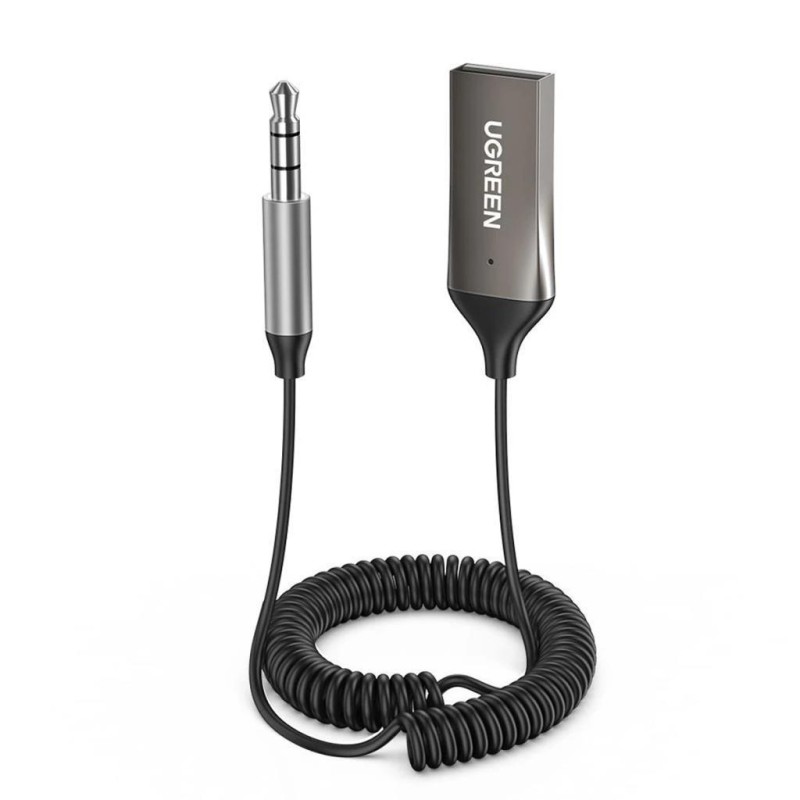 Ugreen Mikrofonlu 3.5mm Aux Bluetooth 5.0 Alıcı Adaptör Araç Kiti