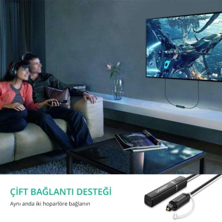 Ugreen Optik Bluetooth 5.0 APTX Transmitter Verici - Thumbnail