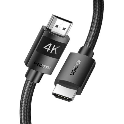 Ugreen - Ugreen Örgülü HDMI 2.0 4K 60Hz Görüntü Aktarım Kablosu 2 Metre