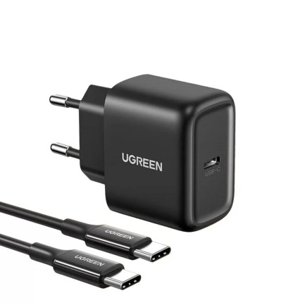 Ugreen PD 25W Hızlı Şarj Cihazı ve 2 Metre USB-C Kablo - Thumbnail