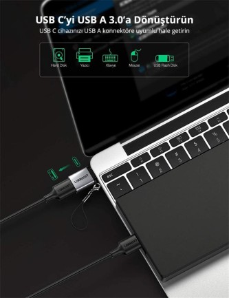 Ugreen Type-C to USB 3.0 Dönüştürücü - Thumbnail