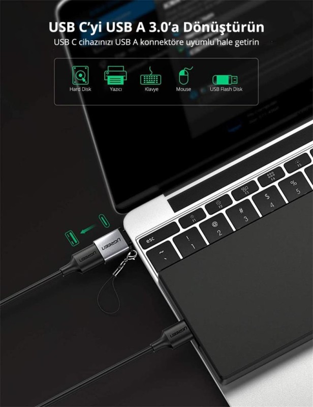 Ugreen Type-C to USB 3.0 Dönüştürücü