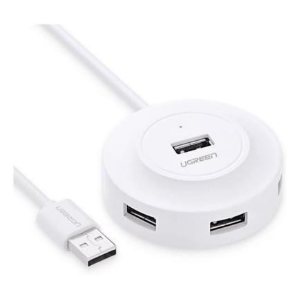 Ugreen - Ugreen USB 2.0 4 Portlu Hub Çoklayıcı Beyaz