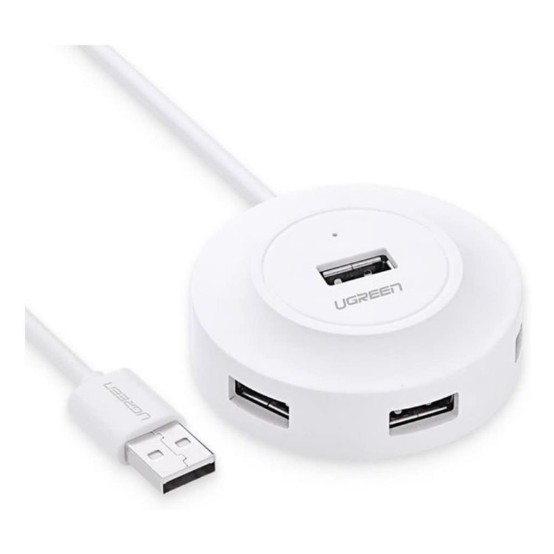 Ugreen USB 2.0 4 Portlu Hub Çoklayıcı Beyaz