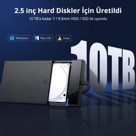 Ugreen USB 3.0 2.5 inch Sata Hard Disk Kutusu - Thumbnail