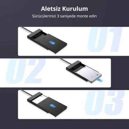 Ugreen USB 3.0 2.5 inch Sata Hard Disk Kutusu - Thumbnail