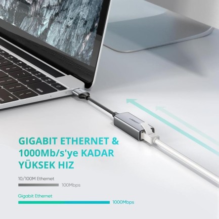 Ugreen USB 3.0 Gigabit Ethernet Dönüştürücü - Thumbnail