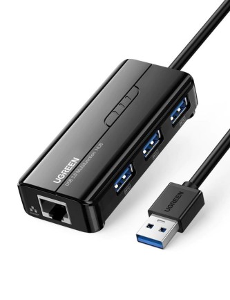 Ugreen USB 3.0 Gigabit Ethernet RJ45 Dönüştürücü USB Çoklayıcı - Thumbnail