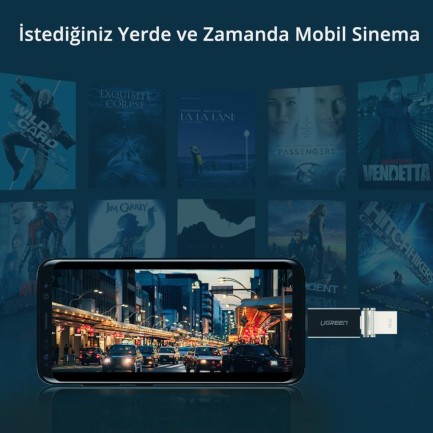 Ugreen USB 3.0 Type-C Dönüştürücü Adaptör Beyaz - Thumbnail