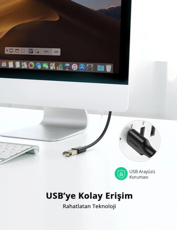 Ugreen USB 3.0 Uzatma Kablosu 1.5 Metre