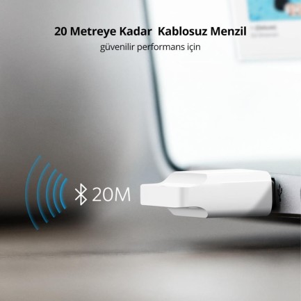 Ugreen USB Bluetooth Adaptör V4.0 Beyaz - Thumbnail