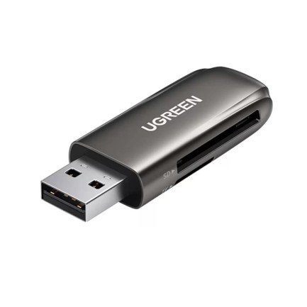 Ugreen USB-C USB 3.0 Çift Slotlu Micro SD, SD ve MMC Kart Okuyucu - Thumbnail