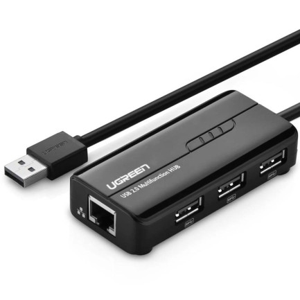 Ugreen USB Ethernet RJ45 Dönüştürücü ve USB Çoklayıcı - Thumbnail