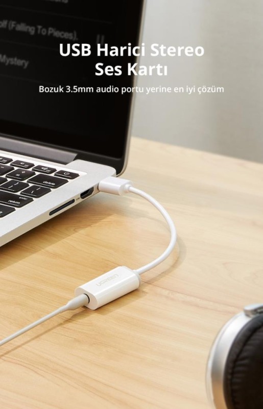 Ugreen USB to 3.5mm Aux Jack Girişli Harici Ses Kartı