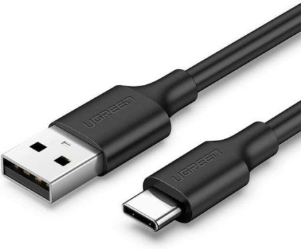 Ugreen - Ugreen USB Type-C Şarj ve Data Kablosu Siyah 1 Metre