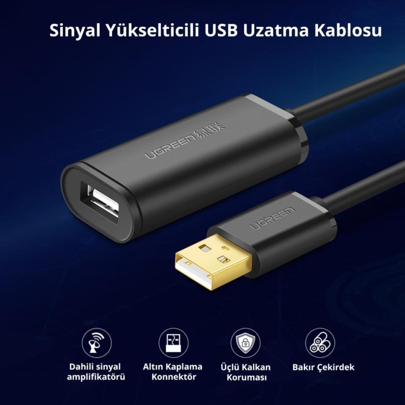 Ugreen USB Uzatma Kablosu 2 Metre