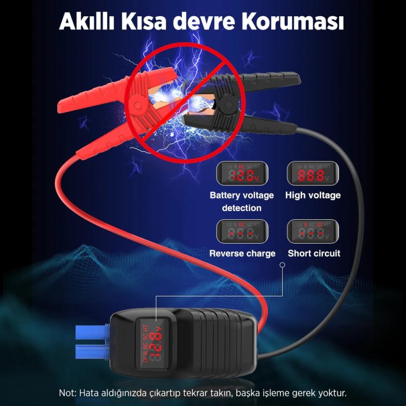 UTRAI Jstar 4 24000 mAh 2500A Jump Starter Taşınabilir Akü Takviye Cihazı ( Kablosuz Şarj + Pusula + Çanta + Led lamba + Powerbank )
