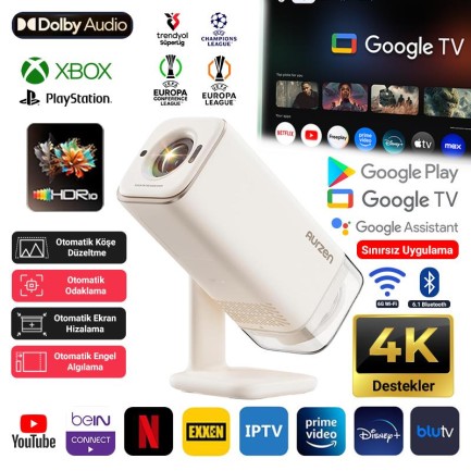 VANKYO - Vankyo Aurzen Boom Air Android GoogleTV Projeksiyon Cihazı