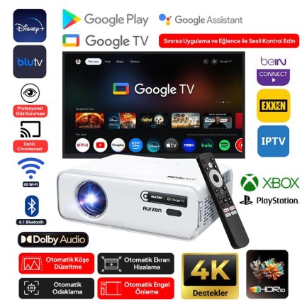 VANKYO - Vankyo Aurzen D1G Android GoogleTV Projeksiyon Cihazı