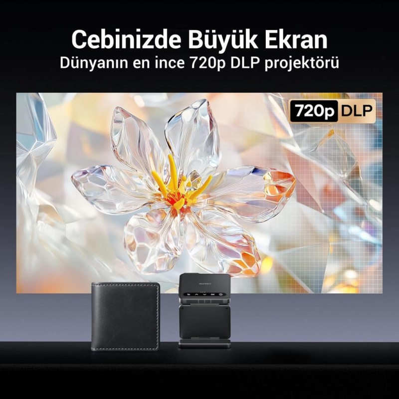 Vankyo Aurzen ZIP Projeksiyon Cihazı Koyu Gri