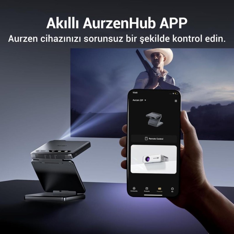 Vankyo Aurzen ZIP Projeksiyon Cihazı Koyu Gri