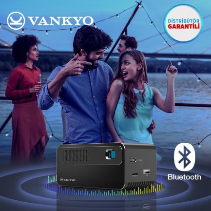 VANKYO GO300 DLP 1080P Android Smart Wi-Fi + Bluetooth Taşınabilir Bataryalı Projeksiyon Cihazı - Dahili Youtube Netflix - 110 İnç Yansıtma - Auto Keystone - Thumbnail