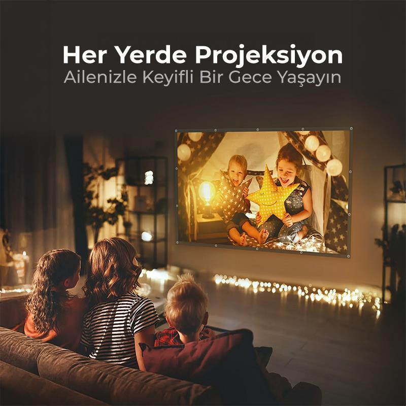 Vankyo Groove 120¨ Inch Elektrikli Otomatik Kumandalı Projeksiyon Perdesi
