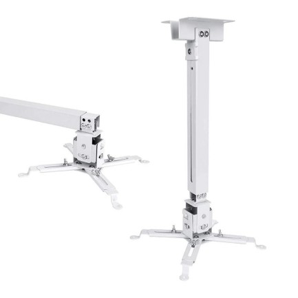 GROOVE - Vankyo Groove Universal 30-60CM Projeksiyon Cihazı Tavan Askı Aparatı Tavan Bağlantı Aparatı Duvar Bağlantı Aparatı Beyaz