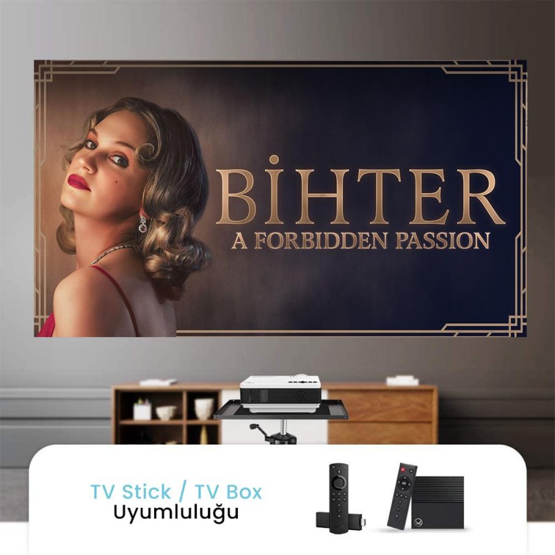VANKYO Leisure 410 5G WiFi Projeksiyon Cihazı - 1080P Destekli - 240 İnç Yansıtma - Dahili Hoparlör - PS5/PS4/XBOX/HDMI