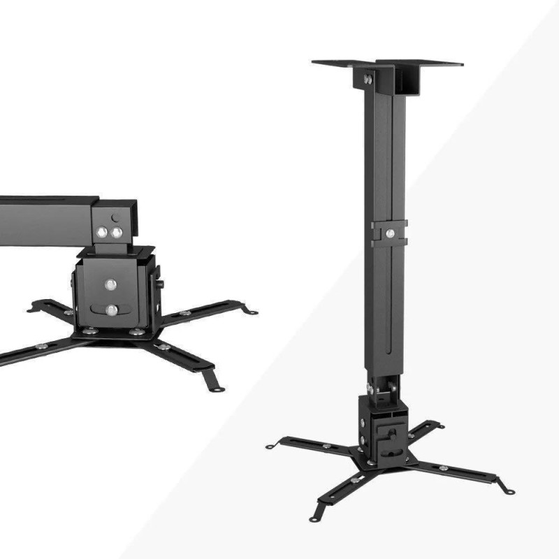 Universal 43-65CM Projeksiyon Cihazı Tavan Askı Aparatı Tavan Bağlantı Aparatı Duvar Bağlantı Aparatı Siyah (VANKYO İLE UYUMLU DEĞİLDİR)