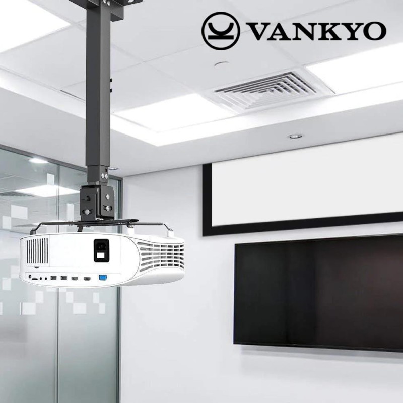 Vankyo Universal 43-65CM Projeksiyon Cihazı Tavan Askı Aparatı Tavan Bağlantı Aparatı Duvar Bağlantı Aparatı Siyah