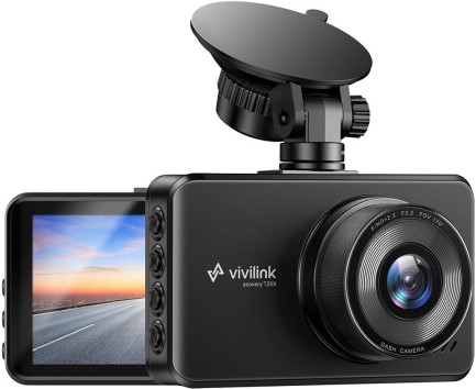 VANTOP - Vantop Vivilink T20X 2.5K Yüksek Kalite Akıllı Araç İçi Kamera - 170° Geniş Açı Lens - Sony Sensör - Gece Görüş - WDR - 3 Inch IPS Ekran - G-Sensor - 24h Park Modu