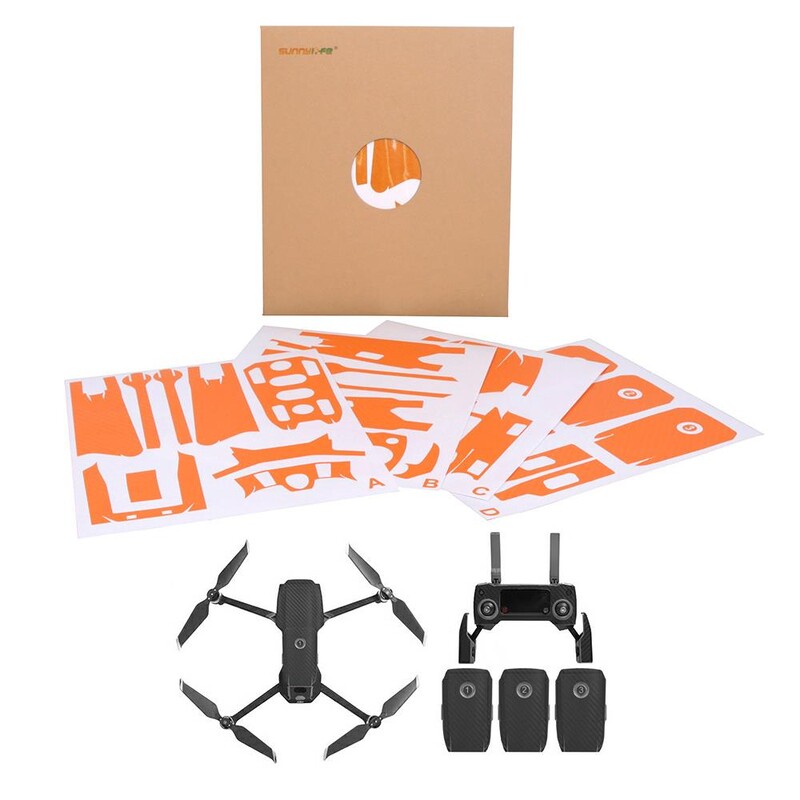 DJI Mavic 2 Pro & Zoom Silver için Stiker Combo Black - M2-TZ432-D