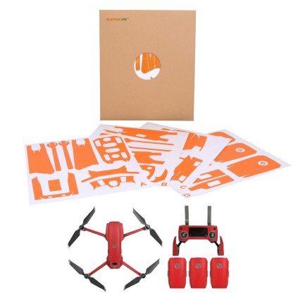 SUNNYLIFE - DJI Mavic 2 Pro & Zoom Silver için Stiker Combo Red -M2-TZ432-R