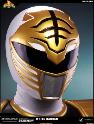 Sideshow Collectibles - White Ranger Life-Size Bust
