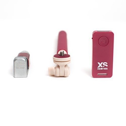 XSories Me-Shot Deluxe 93CM Monopod Selfie Çubuğu Kiraz Kırmızısı - Thumbnail