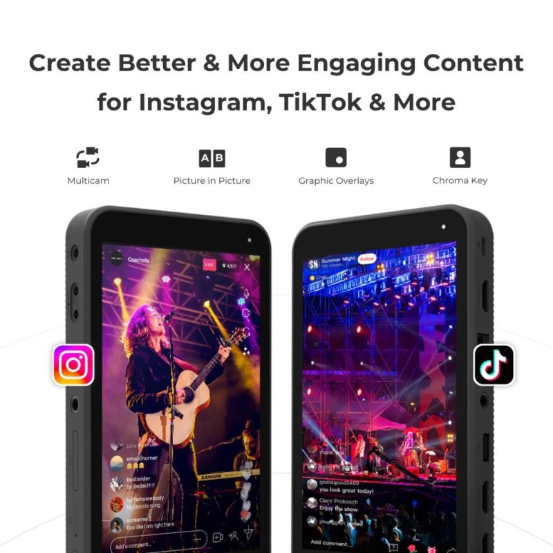 Yololiv inStream Dikey Canlı Yayın Cihazı Live Streaming Encoder And Monitor Instagram - Tiktok